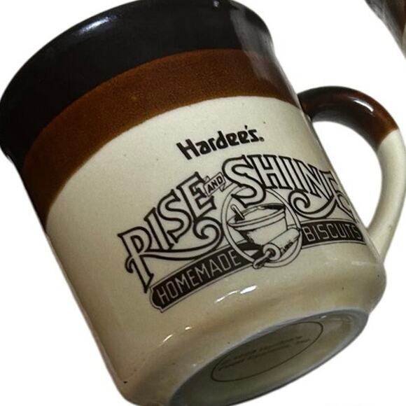 Vintage Hardee's Rise & Shine Homemade Biscuits Mugs 3 x 1984 1 X 1989 - Picture 6 of 8